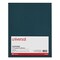 Universal 11 in. x 8-1/2 in. Cardboard Paper, Laminated Two-Pocket Folder - Navy (25/Pack)